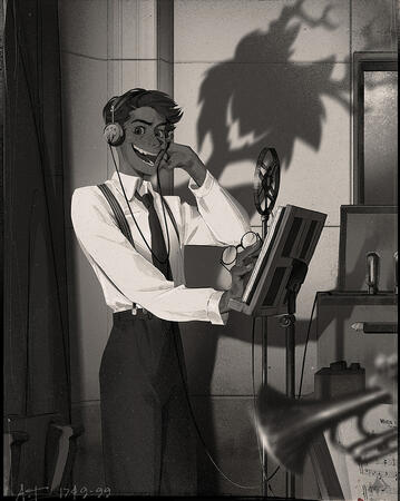 Radio Man [This sample is not reflective of the final output pixel quality. Check information page (i) for deliverable details.]
